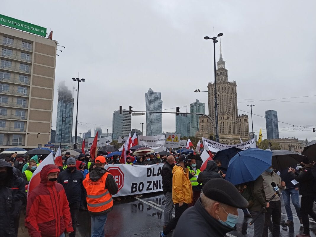 Protest rolników - Warszawa 13.10.2020