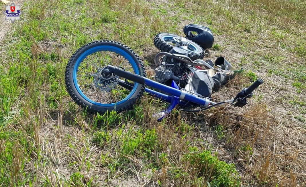 zabiele wypadek motocross